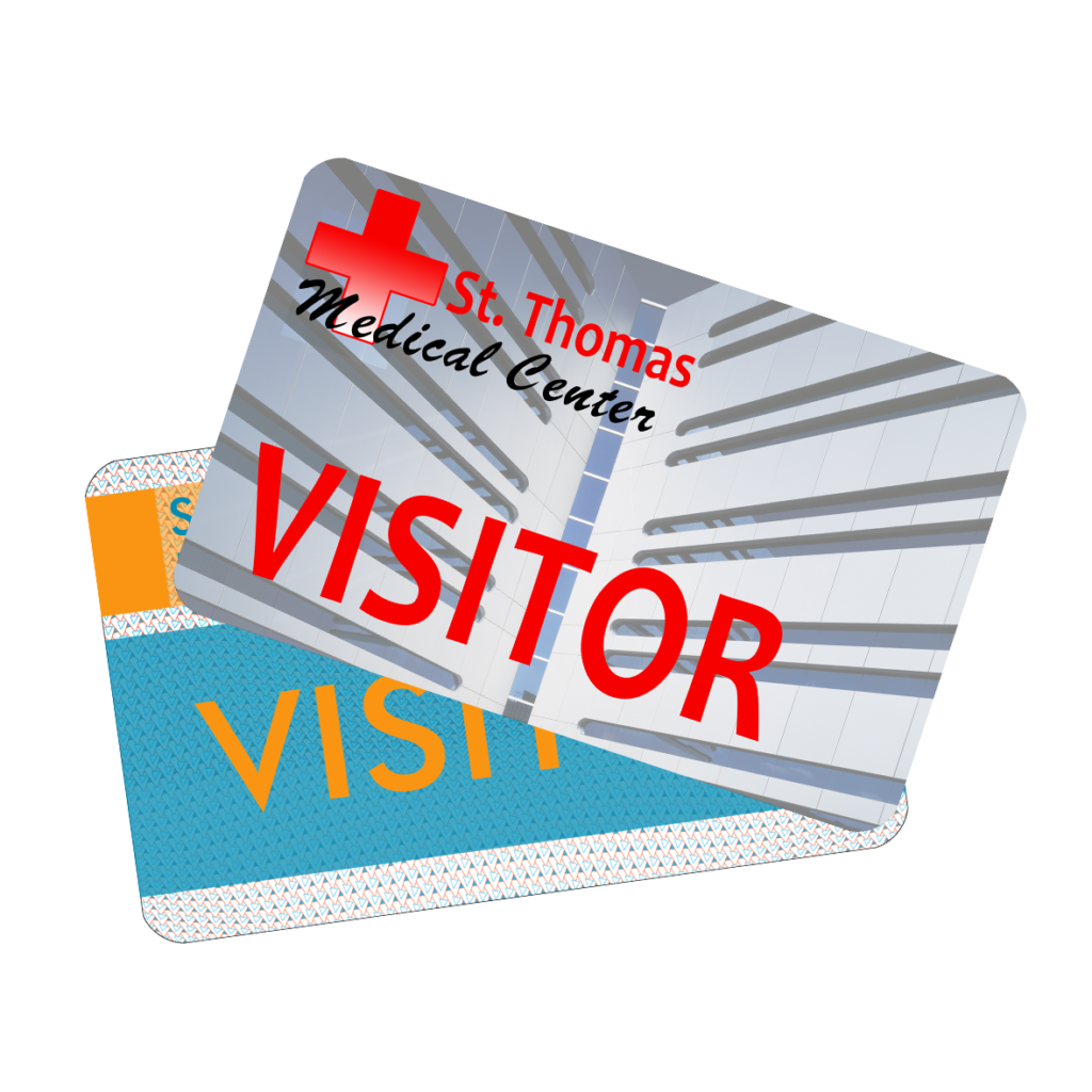 Hospital pass for visitors