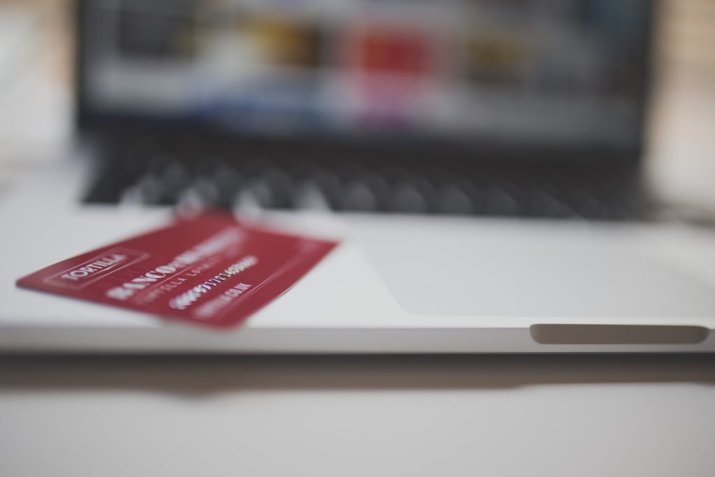 embossed payment card